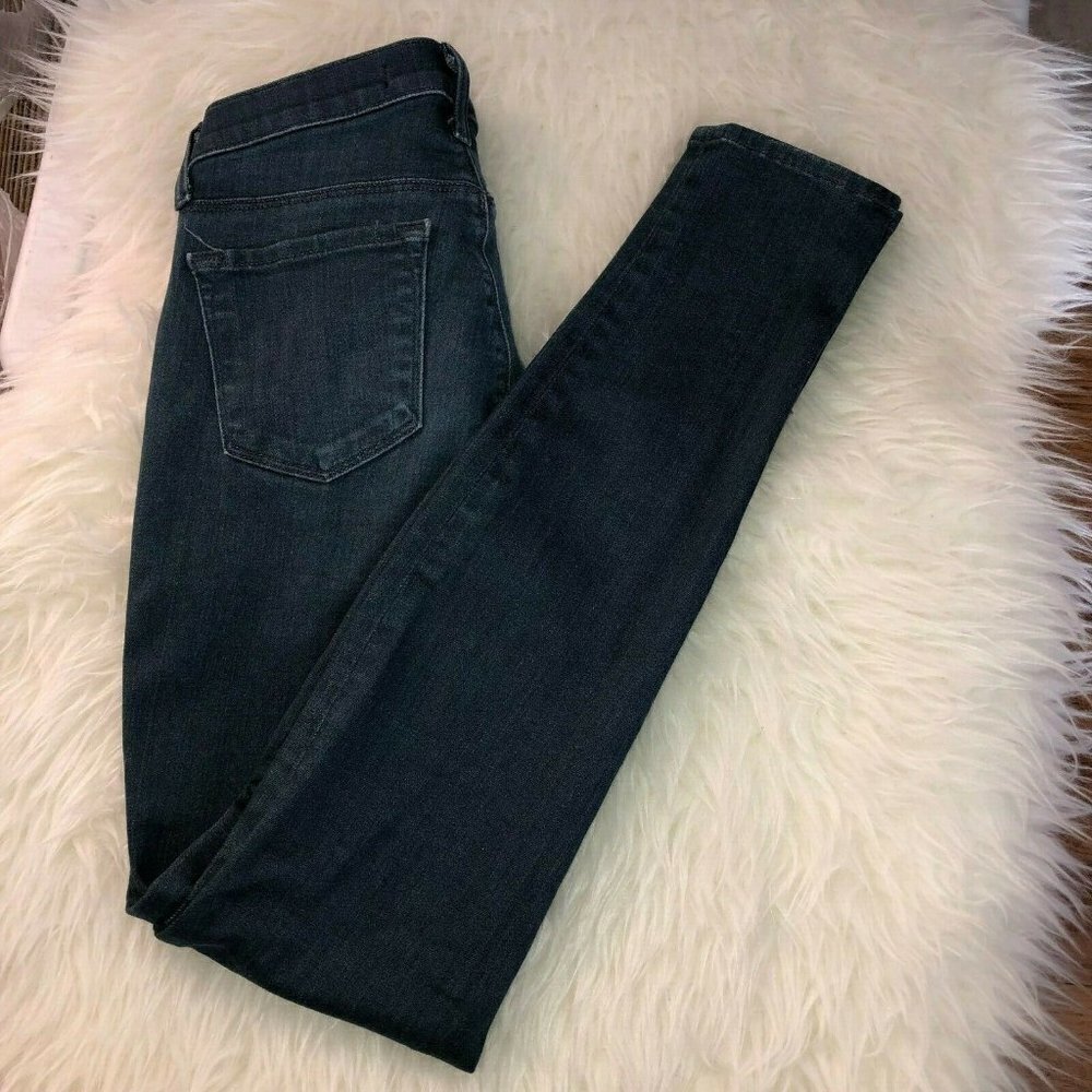 J BRAND Serpentine Womens Blue Stretch Super Skinny Jeans Sz 27